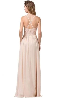 Dancing Queen - Spaghetti Strap Embroidered A-line Dress 2571 - 1 Pc Mocha In Size XS Available Formal Gowns 7 Dancing Queen - Spaghetti Strap Embroidered A-line Dress 2571 - 1 Pc Mocha In Size XS Available Formal Gowns
