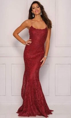 Dave & Johnny A10408 - Beaded Scoop Sleeveless Evening Gown Formal Gowns