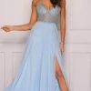 Formal Gowns Dave & Johnny A9236 - Laced Fitted Bodice Sleeveless A-Line Gown