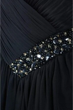 Formal Gowns Decode 1.8 - 181489 Surplice Ruched V-Neck Jeweled Chiffon Gown 7 Formal Gowns Decode 1.8 - 181489 Surplice Ruched V-Neck Jeweled Chiffon Gown