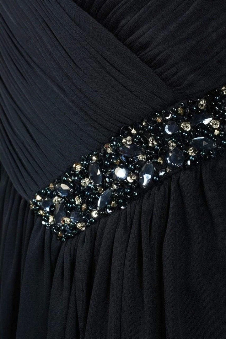 Formal Gowns Decode 1.8 - 181489 Surplice Ruched V-Neck Jeweled Chiffon Gown 5 Formal Gowns Decode 1.8 - 181489 Surplice Ruched V-Neck Jeweled Chiffon Gown