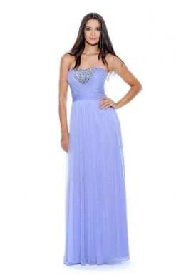 Decode 1.8 - 181935 Strapless Sweetheart Gemstone Detailed Gown