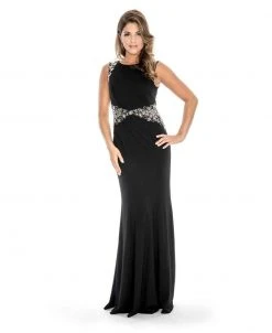 Formal Gowns Decode 1.8 - 183852 Sheer Embellished Fitted Jersey Dress