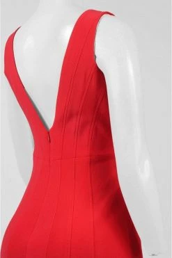 Formal Gowns Decode 1.8 - 183910 Plunging V-neck Jersey Sheath Dress 11 Formal Gowns Decode 1.8 - 183910 Plunging V-neck Jersey Sheath Dress