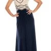 Formal Gowns Decode 1.8 - 183986 Bead Embellished Halter Neck Evening Dress