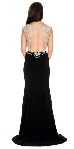 Decode 1.8 - 184060 Dazzling Illusion Cage Embellished Evening Dress 5 Decode 1.8 - 184060 Dazzling Illusion Cage Embellished Evening Dress