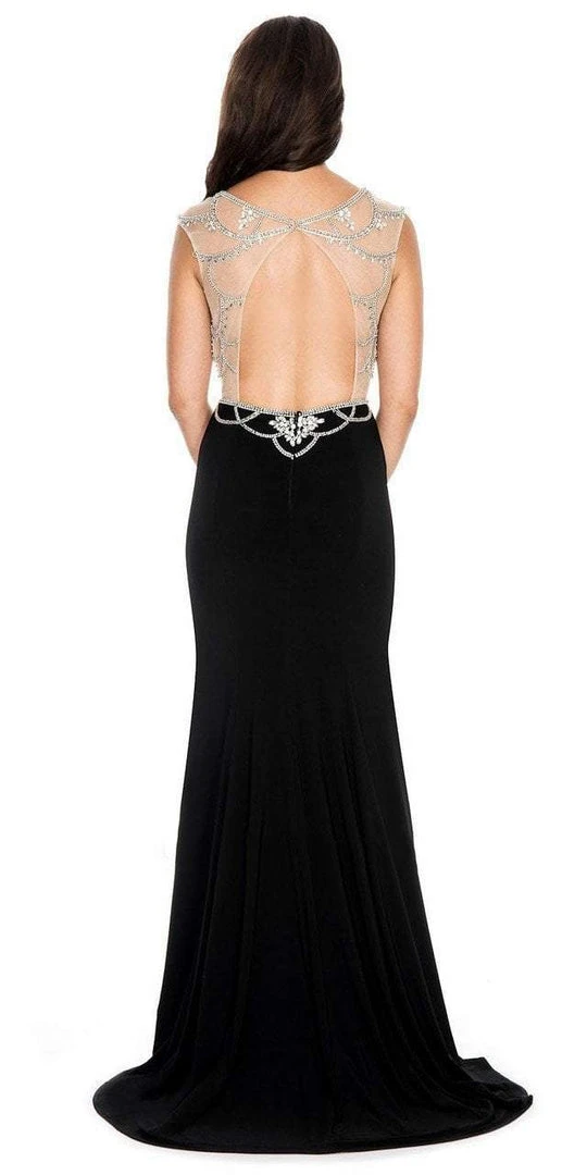 Decode 1.8 - 184060 Dazzling Illusion Cage Embellished Evening Dress 4 Decode 1.8 - 184060 Dazzling Illusion Cage Embellished Evening Dress