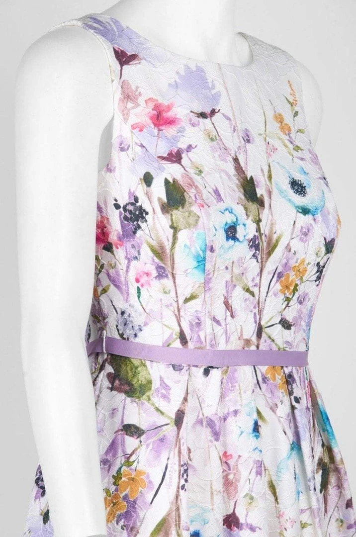 Decode 1.8 - 184552 French Floral Printed A-Line Long Dress 7 Decode 1.8 - 184552 French Floral Printed A-Line Long Dress