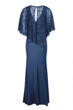 Decode 1.8 - 184553 Jersey Knit Long Gown With Lace Cape 12 Decode 1.8 - 184553 Jersey Knit Long Gown With Lace Cape