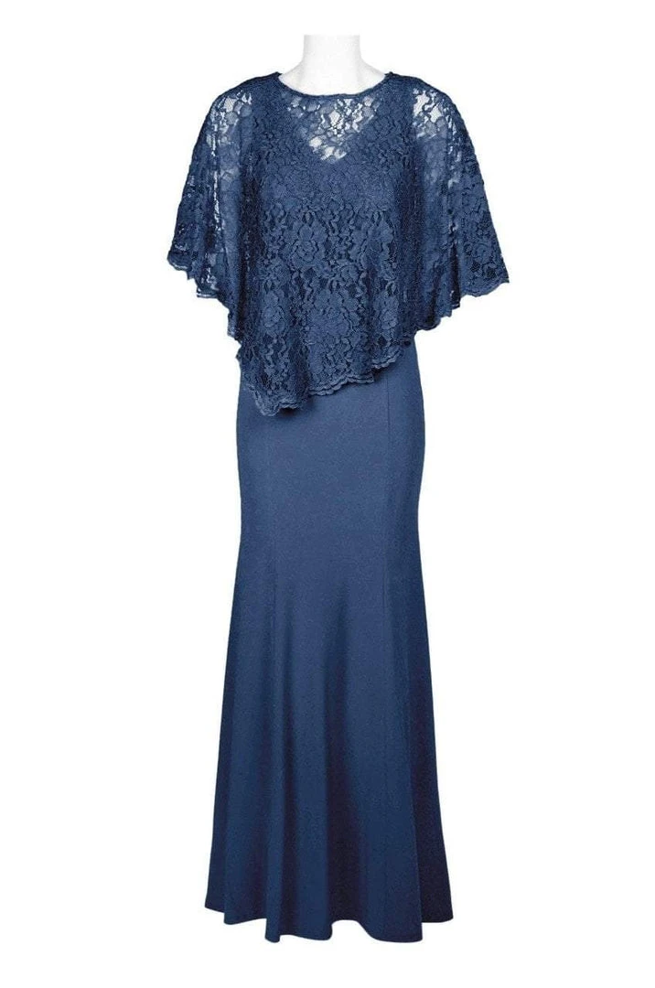 Decode 1.8 - 184553 Jersey Knit Long Gown With Lace Cape 6 Decode 1.8 - 184553 Jersey Knit Long Gown With Lace Cape
