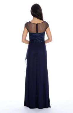 Formal Gowns Decode 1.8 - Bateau Neckline Mesh Long Dress 183088 5 Formal Gowns Decode 1.8 - Bateau Neckline Mesh Long Dress 183088