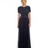 Decode 1.8 - Embellished Short Sleeve Gown 182820 1 Decode 1.8 - Embellished Short Sleeve Gown 182820