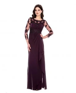 Mother Of The Bride Decode 1.8 - Jewel Neckline Embellished Long Dress 183220