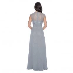 Formal Gowns Decode 1.8 - Lace Scoop Top Chiffon Gown 182924