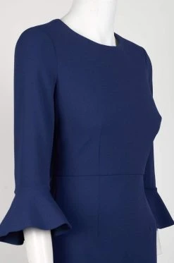 Donna Morgan - D3884M Flounce Sleeve Sheath Cocktail Dress Cocktail Dresses