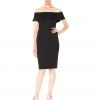 Donna Morgan - D5416M Jacquard Off-Shoulder Sheath Dress Cocktail Dresses 2 Donna Morgan - D5416M Jacquard Off-Shoulder Sheath Dress Cocktail Dresses