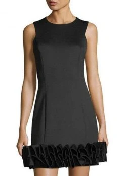 Donna Ricco - DR50182 Sleeveless Ruffle Hem Cocktail Dress Cocktail Dresses