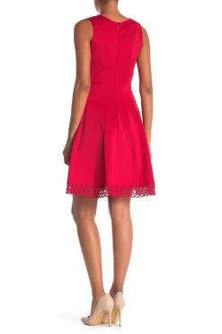 Cocktail Dresses Donna Ricco - DR50487 V Neck Sleeveless Cocktail Dress With Lace Hem 7 Cocktail Dresses Donna Ricco - DR50487 V Neck Sleeveless Cocktail Dress With Lace Hem