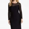 Cocktail Dresses Donna Ricco - Illusion Sleeve Textured Dress 8438320M - 1 Pc Black In Size 4 Available 1 Cocktail Dresses Donna Ricco - Illusion Sleeve Textured Dress 8438320M - 1 Pc Black In Size 4 Available