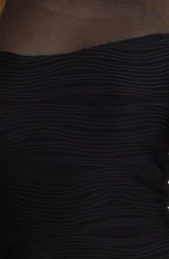 Cocktail Dresses Donna Ricco - Illusion Sleeve Textured Dress 8438320M - 1 Pc Black In Size 4 Available 9 Cocktail Dresses Donna Ricco - Illusion Sleeve Textured Dress 8438320M - 1 Pc Black In Size 4 Available