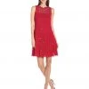 Cocktail Dresses Elie Tahari - E41VA607 Embellished Crochet A-line Dress