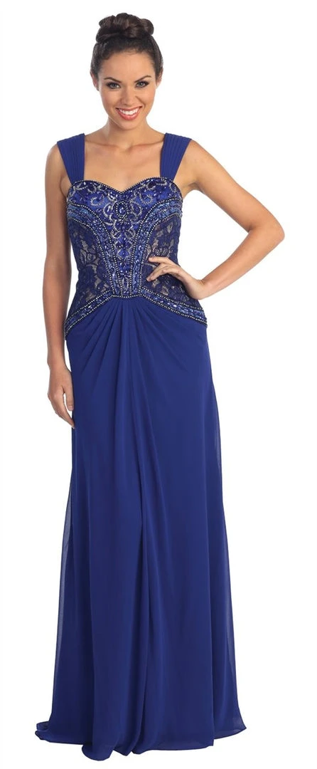 Formal Gowns Elizabeth K - GL1005 Intricate Beaded Sweetheart A-Line Gown 9 Formal Gowns Elizabeth K - GL1005 Intricate Beaded Sweetheart A-Line Gown