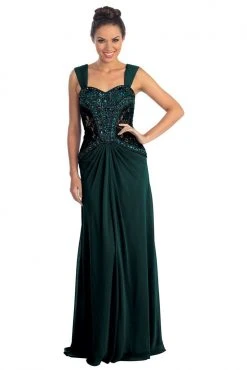 Formal Gowns Elizabeth K - GL1005 Intricate Beaded Sweetheart A-Line Gown