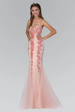 Formal Gowns Elizabeth K - GL1067 Strapless Sequin Accented Trumpet Gown 9 Formal Gowns Elizabeth K - GL1067 Strapless Sequin Accented Trumpet Gown