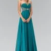 Elizabeth K - GL1075 Lavish Jeweled Strapless Chiffon Gown Formal Gowns