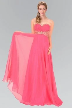 Elizabeth K - GL1075 Lavish Jeweled Strapless Chiffon Gown Formal Gowns 10 Elizabeth K - GL1075 Lavish Jeweled Strapless Chiffon Gown Formal Gowns
