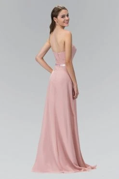 Formal Gowns Elizabeth K - GL1078 Pleated Sweetheart Jewel Embellished Dress