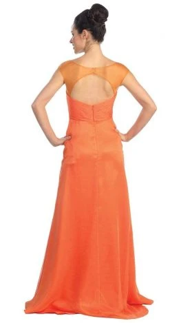 Elizabeth K - GL1088 Bejeweled Cap Sleeve Illusion Bateau Dress Formal Gowns 15 Elizabeth K - GL1088 Bejeweled Cap Sleeve Illusion Bateau Dress Formal Gowns