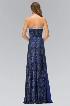 Formal Gowns Elizabeth K - GL1103 Jewel-Ornate Paisley Print Gown