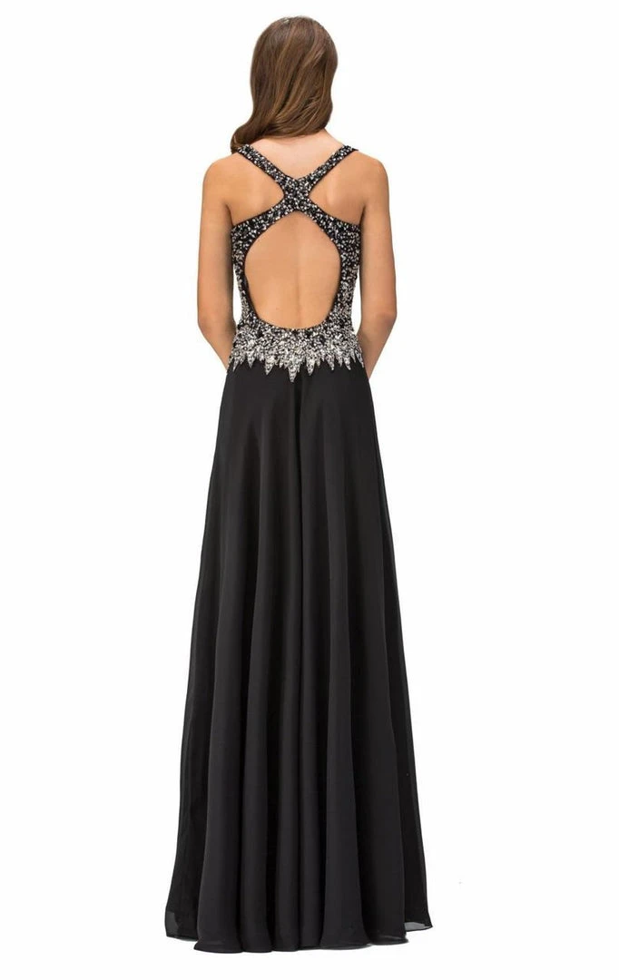 Formal Gowns Elizabeth K - GL1113 V-Neck Sleeveless Long Dress 5 Formal Gowns Elizabeth K - GL1113 V-Neck Sleeveless Long Dress