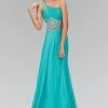 Elizabeth K - GL1129 Crystal-Ornate Asymmetrical Chiffon Gown 1 Elizabeth K - GL1129 Crystal-Ornate Asymmetrical Chiffon Gown