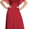 Formal Gowns Elizabeth K - GL1145 Sequined V-neck Chiffon A-line Dress 2 Formal Gowns Elizabeth K - GL1145 Sequined V-neck Chiffon A-line Dress