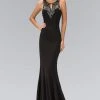 Formal Gowns Elizabeth K - GL1315 Keyhole Illusion Sheath Gown 2 Formal Gowns Elizabeth K - GL1315 Keyhole Illusion Sheath Gown