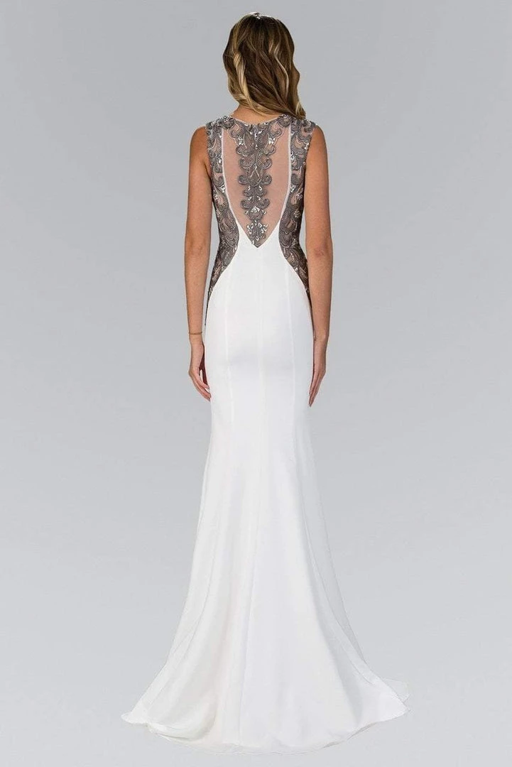 Elizabeth K - GL1347 Beaded Lace Applique Sweetheart Jersey Gown Formal Gowns 4 Elizabeth K - GL1347 Beaded Lace Applique Sweetheart Jersey Gown Formal Gowns