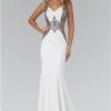 Elizabeth K - GL1347 Beaded Lace Applique Sweetheart Jersey Gown Formal Gowns 1 Elizabeth K - GL1347 Beaded Lace Applique Sweetheart Jersey Gown Formal Gowns