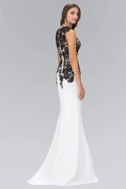 Formal Gowns Elizabeth K - GL1379 Laced Sweetheart Jersey Gown