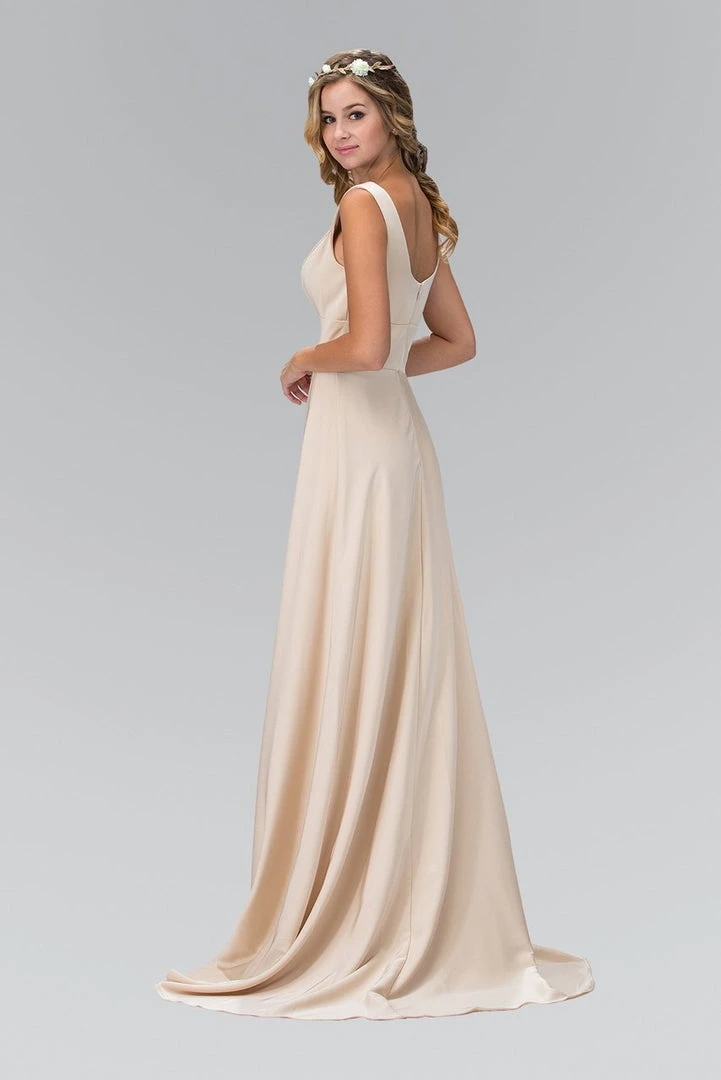 Elizabeth K - GL1391 Bateau Neck Jersey Dress Formal Gowns 4 Elizabeth K - GL1391 Bateau Neck Jersey Dress Formal Gowns