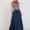 Elizabeth K - GL1520 Gilded Illusion Halter A-line Dress Formal Gowns 1 Elizabeth K - GL1520 Gilded Illusion Halter A-line Dress Formal Gowns