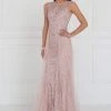 Elizabeth K - GL1583 Illusion Bateau Appliqued Tulle Overlay Gown Formal Gowns 2 Elizabeth K - GL1583 Illusion Bateau Appliqued Tulle Overlay Gown Formal Gowns