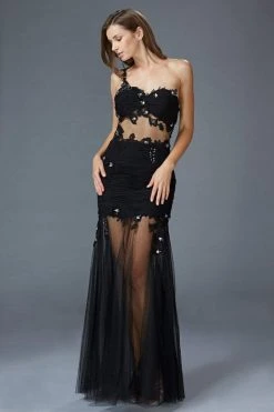 Elizabeth K - GL2012 Laced Sweetheart Tulle Trumpet Dress Formal Gowns