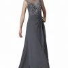 Elizabeth K - GL2099 Jewel Illusion Draped Chiffon Gown Formal Gowns 2 Elizabeth K - GL2099 Jewel Illusion Draped Chiffon Gown Formal Gowns
