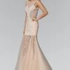 Elizabeth K - GL2153 Beaded Scoop Neck Trumpet Gown Formal Gowns 2 Elizabeth K - GL2153 Beaded Scoop Neck Trumpet Gown Formal Gowns