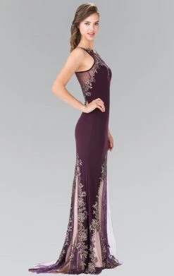 Formal Gowns Elizabeth K - GL2204 Embroidered High Neck Gown