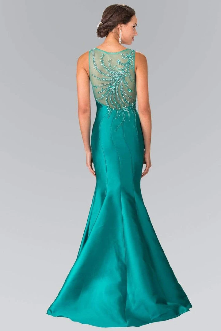 Elizabeth K GL2212 Sculpted V-Neck Mikado Trumpet Gown In Black - 1 Pc Green In Size 2XL Available Formal Gowns 4 Elizabeth K GL2212 Sculpted V-Neck Mikado Trumpet Gown In Black - 1 Pc Green In Size 2XL Available Formal Gowns