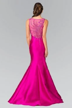 Formal Gowns Elizabeth K - GL2212 Sleek V-Neck Mikado Trumpet Gown