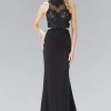 Elizabeth K - GL2225 Bead Embellished High Neck Sheath Gown Formal Gowns 2 Elizabeth K - GL2225 Bead Embellished High Neck Sheath Gown Formal Gowns